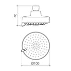 Flexispray Chrome Bermuda 3 Function Shower Rose - Image 3 of 3