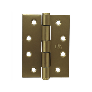 Austyle 100 x 75 x 2.5mm Satin Brass Fixed Pin Hinge