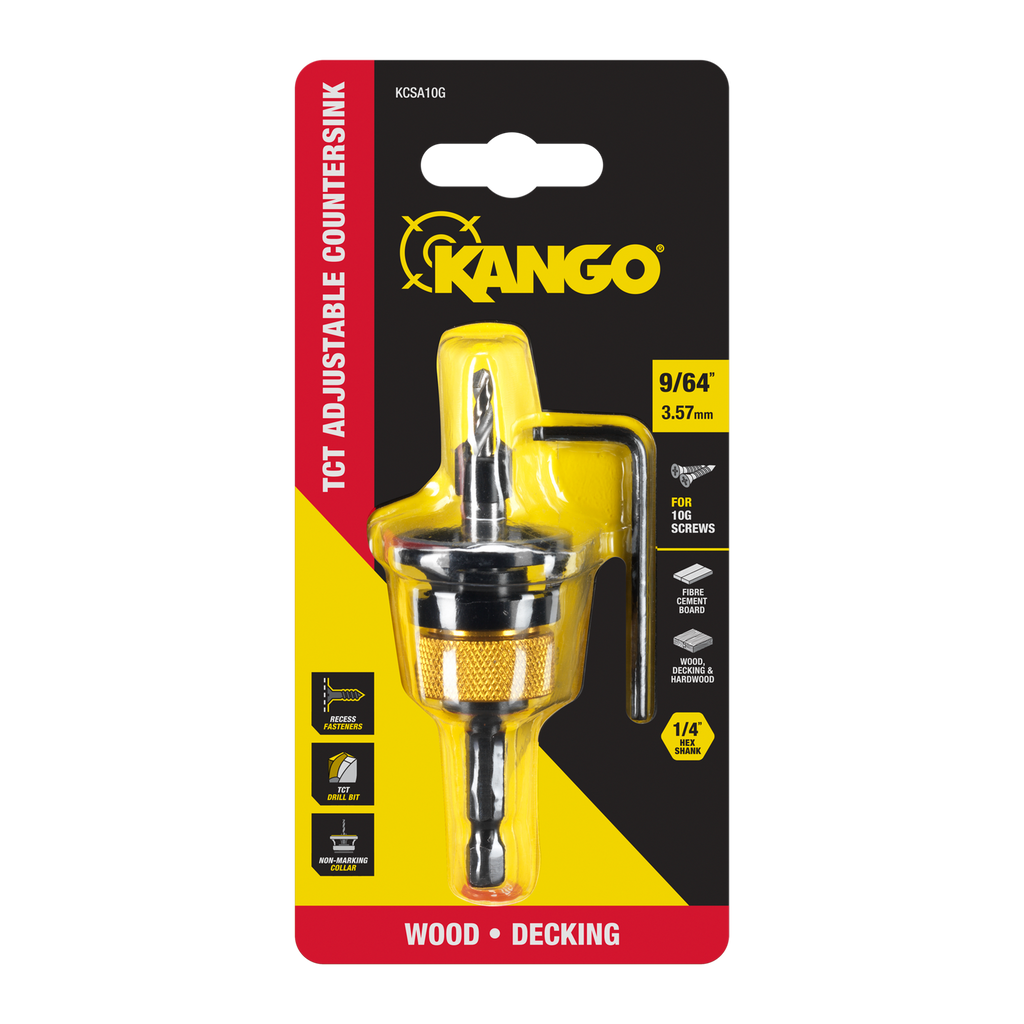 Kango 10G Adjustable Countersink Drill Bit Set - Image 1 of 7