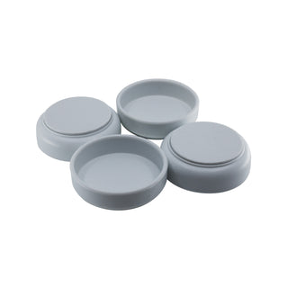 Surface Gard 60mm White Non-slip Castor Cup - 4 Piece