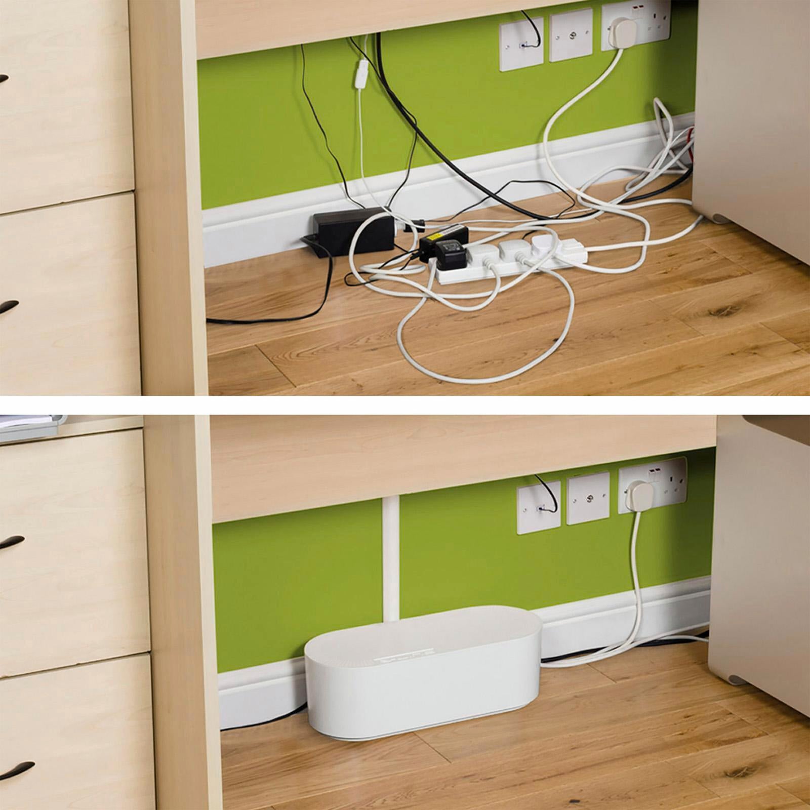 D-Line Small White Management Box Cable Tidy Unit - Small - Image 7 of 19