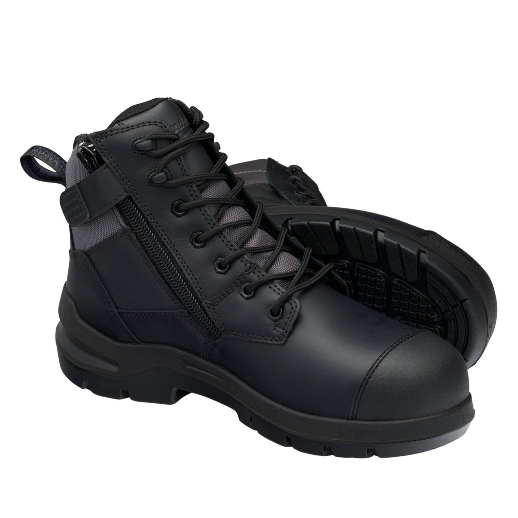 Blundstone Unisex Black #7561 DuraFit Zip-Side Safety - UK Size 8 - Image 1 of 10