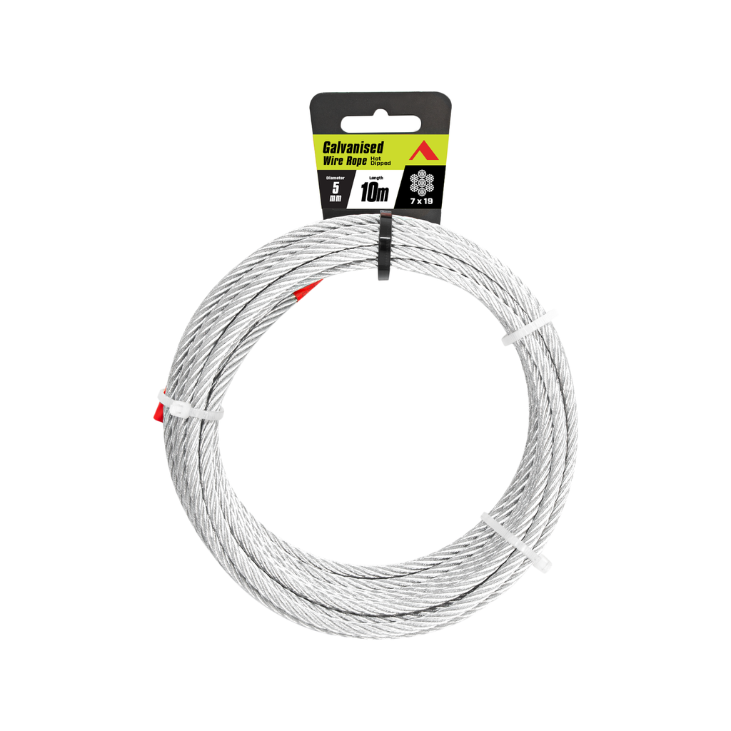 Pinnacle 5mm x 10m Galvanised Wire Rope - Image 1 of 2