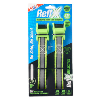 Lion 2m 300kg L/C Reflx Super Cam Tie Down - 2 Pack