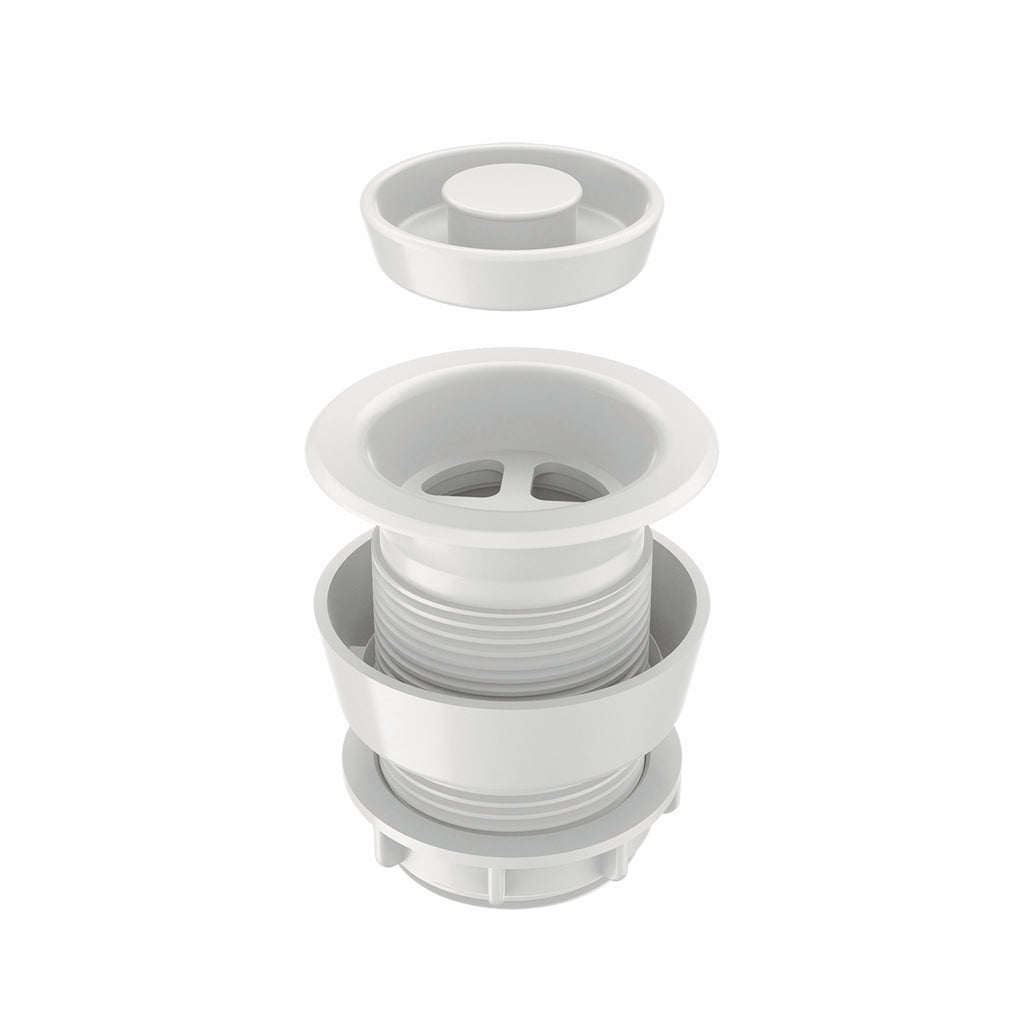 Caroma 40mm White Plug and Waste with Spacer - Image 1 of 2