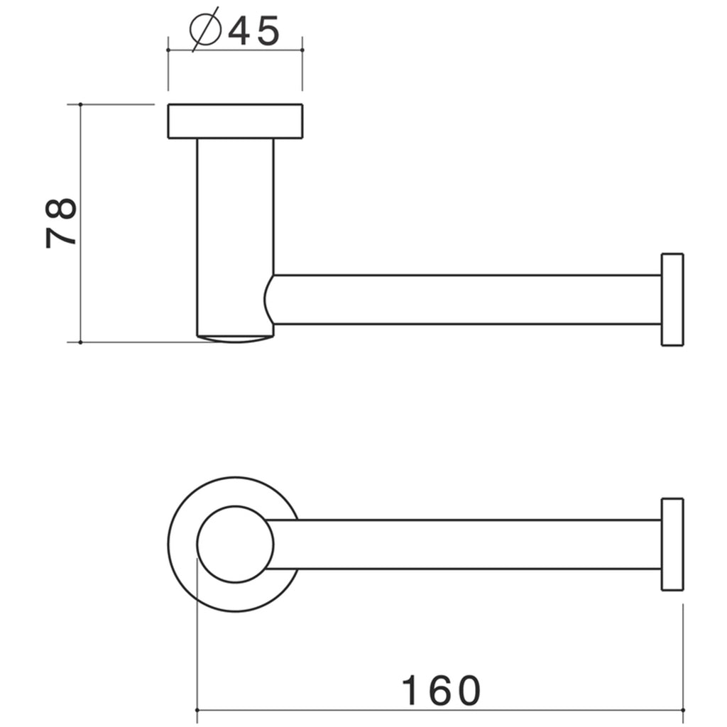 Caroma Chrome Cosmo Toilet Roll Holder - Image 2 of 2