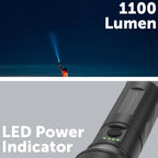 Ironhorse 1100lm Premium Hybrid Dual Power Torch Flashlight - Image 4 of 6