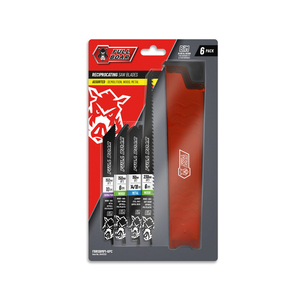 Full Boar 6 Piece Reciprocating Saw Blade Set - Image 2 of 2