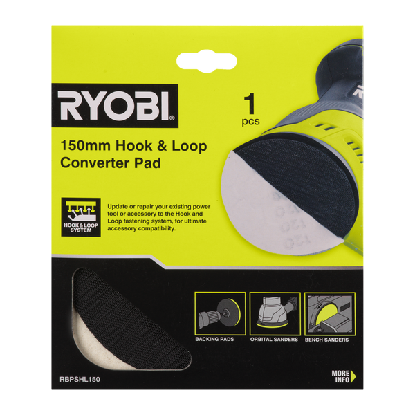 Ryobi 150mm Hook & Loop Converter Pad