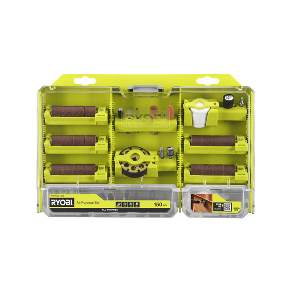 Ryobi 150-Piece Twist Lock All Purpose Rotary Set