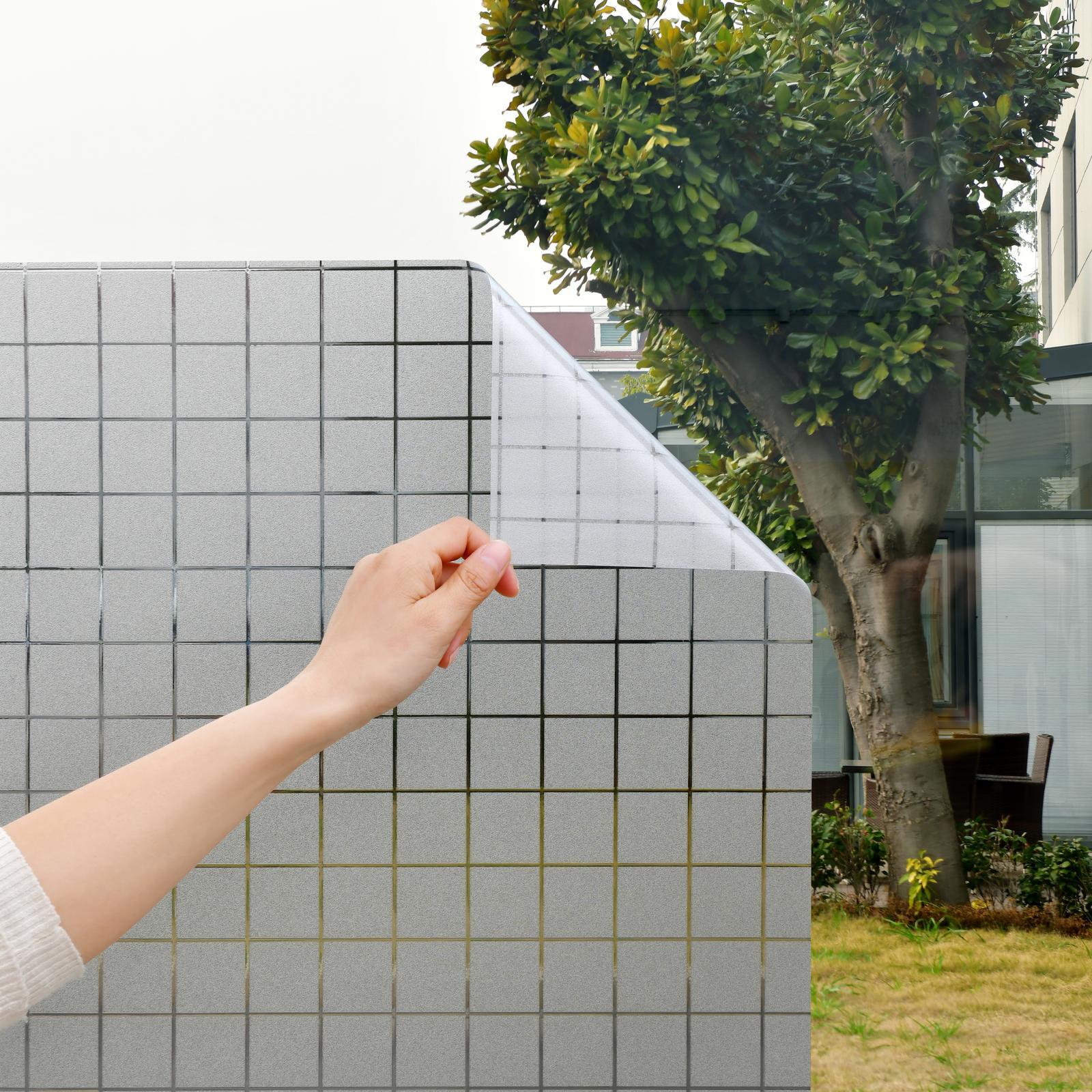 Pillar 0.9 x 2m Tile Frost Static Window Film - Image 3 of 10
