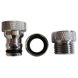 Kinetic 3 Piece Chrome Plated Aerator Adaptor Kit