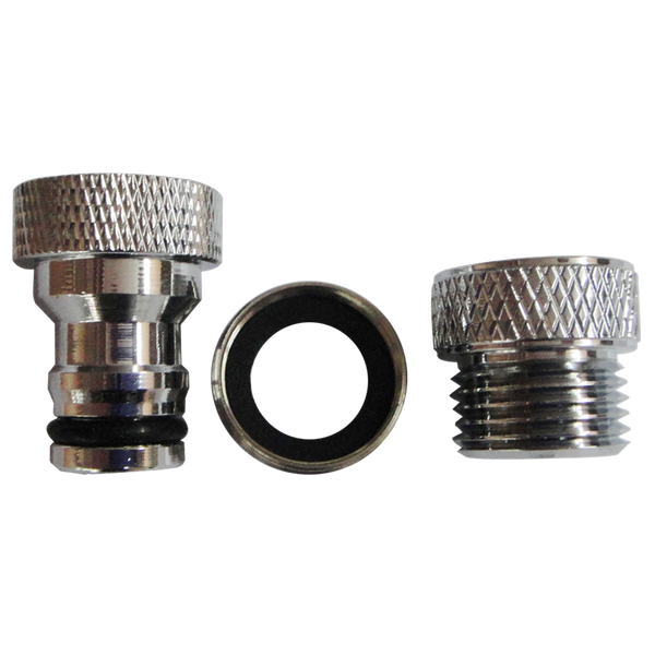 Kinetic 3 Piece Chrome Plated Aerator Adaptor Kit