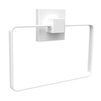 Fusion-Loc Matte White Style Suction Towel Ring - Image 1 of 3