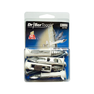Cobra 6 x 75mm Anchor DrillerToggle Screws - Pack of 4