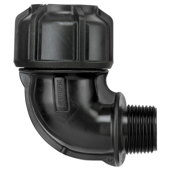 Philmac 25mm x 3/4" Metric Poly x MI BSP Pipe Elbow