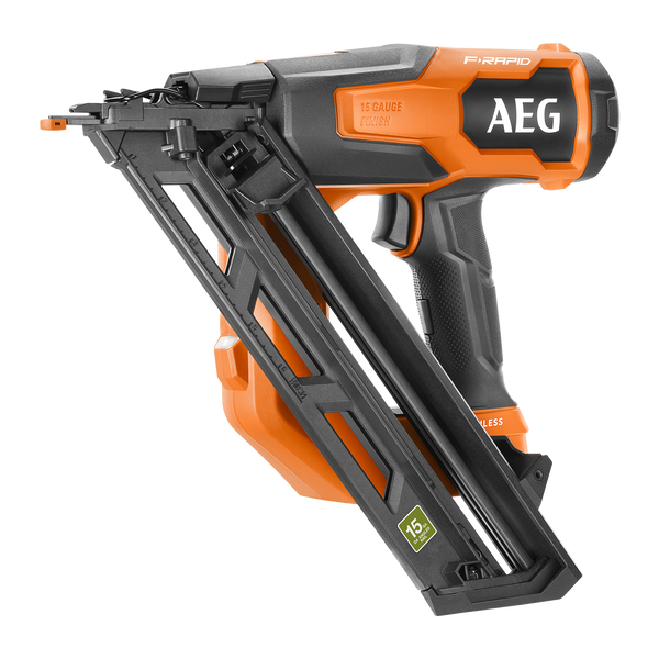 AEG 18V F-RAPID 15GA DA Angled Brad Nailer Skin A18FAFNDA15GB0