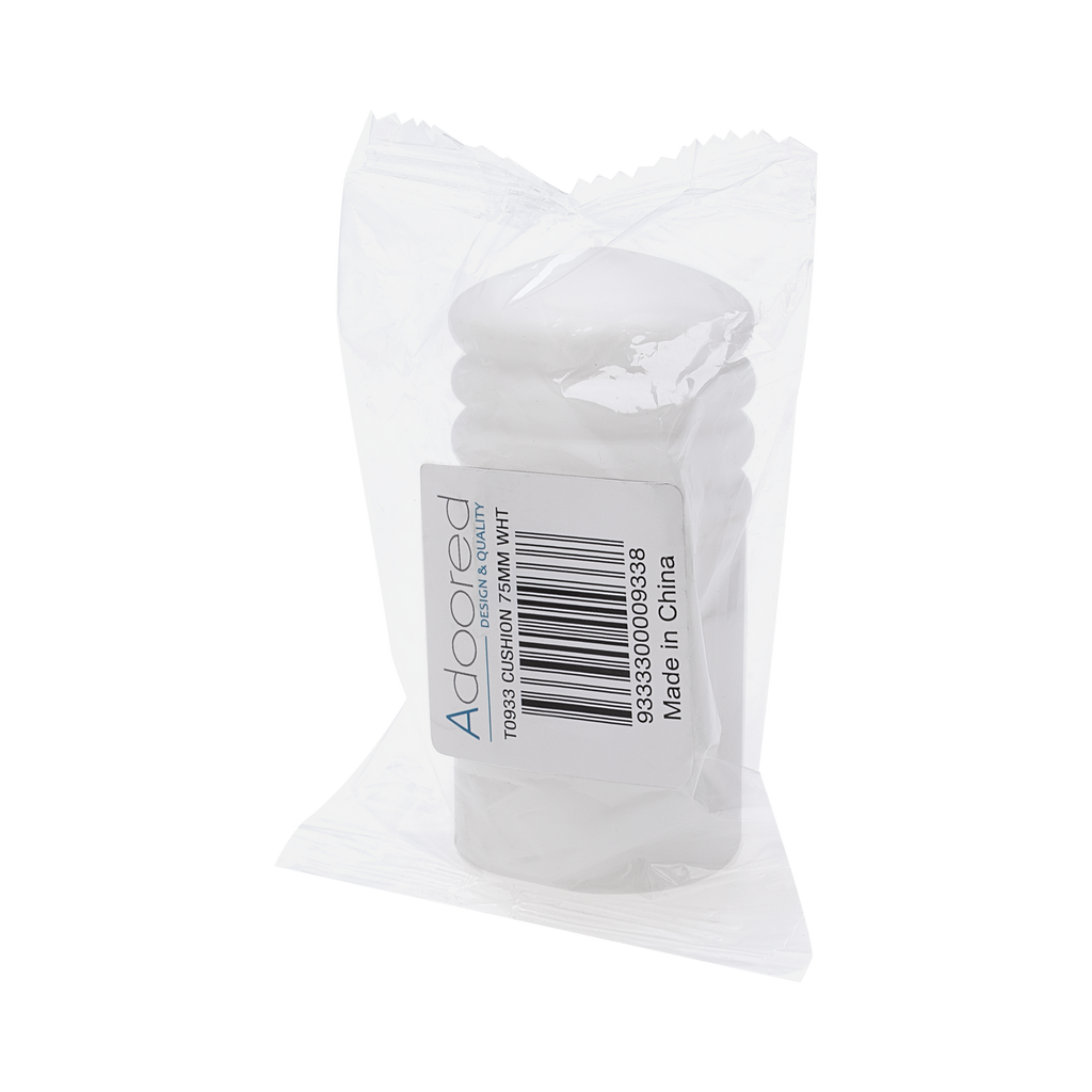 Adoored 75mm White Cushion Door Stop - Image 4 of 6