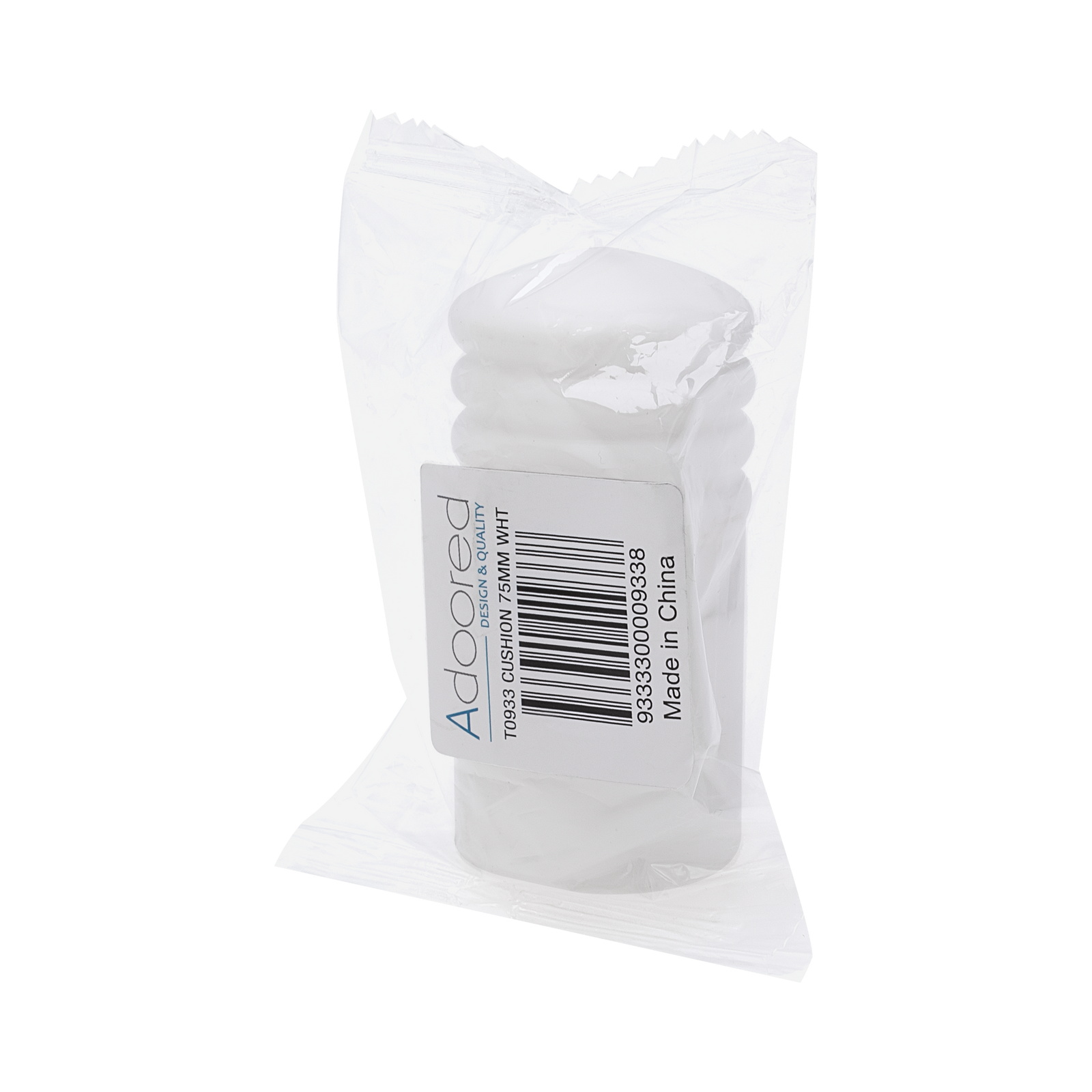 Adoored 75mm White Cushion Door Stop - Image 4 of 6