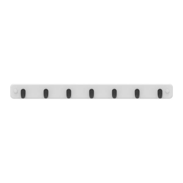 MODE 7 Black Hooks On White Board Key Rack