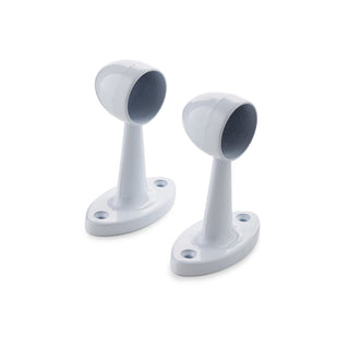 Sandleford 19mm White Pillar End - 2 Pack