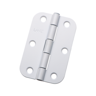 Lane 90mm White Loose Pin Radius Butt Hinge - 2 Pack