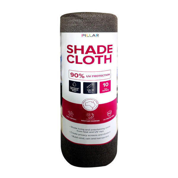 Pillar 1.83 x 5m Woodland Grey 90% Shade Cloth - Woodland Grey