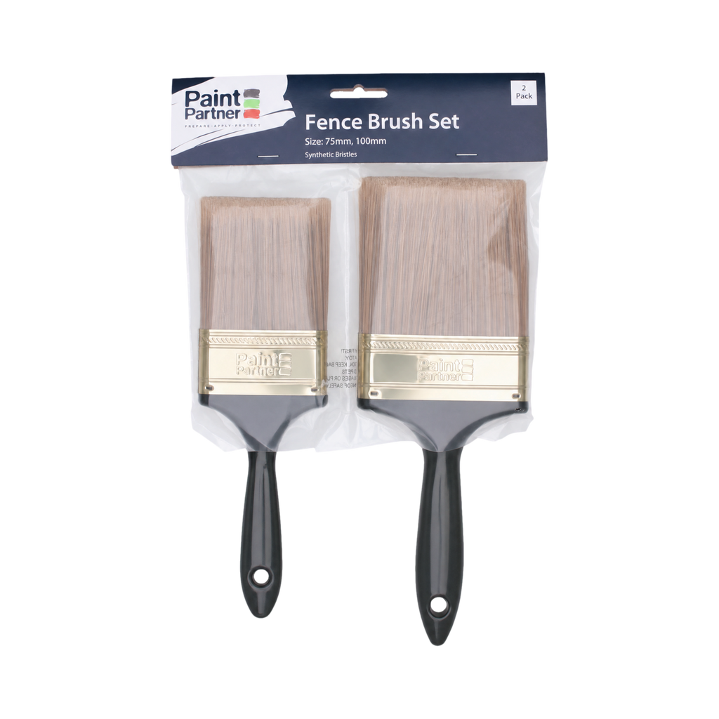 Paint Partner 75 and 100mm Fence Brush Set - Image 1 of 5