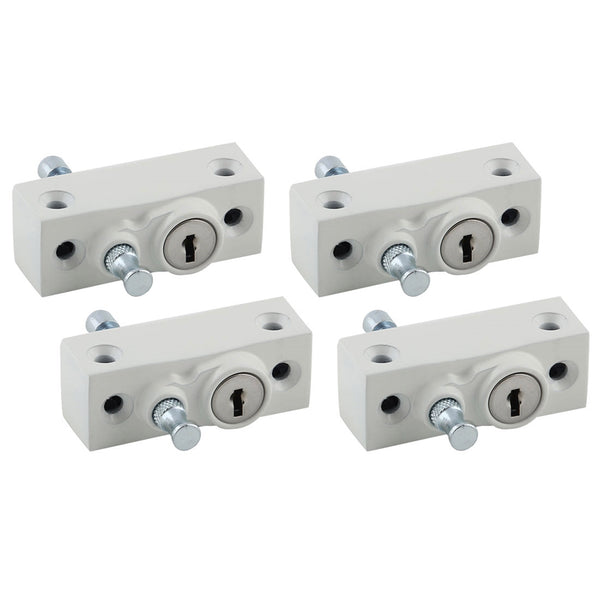 Ikonic White Multibolt Window Lock - 4 Pack