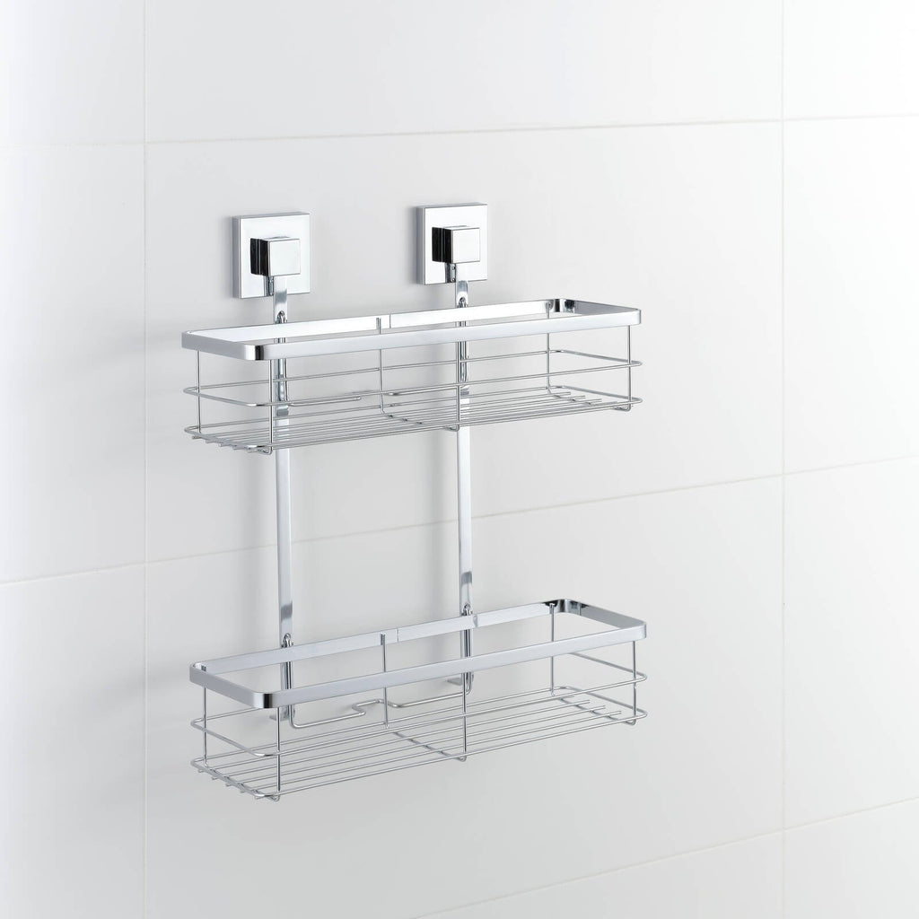Fusion-Loc 26kg Stainless Steel Suction Double Shower Caddy - Image 3 of 5