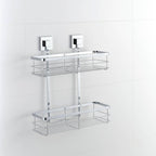 Fusion-Loc 26kg Stainless Steel Suction Double Shower Caddy - Image 3 of 5