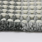 Barelli Bath Mat Rectangular 50cm x 80cm Waffle Weave Grey &amp; White - Image 5 of 10