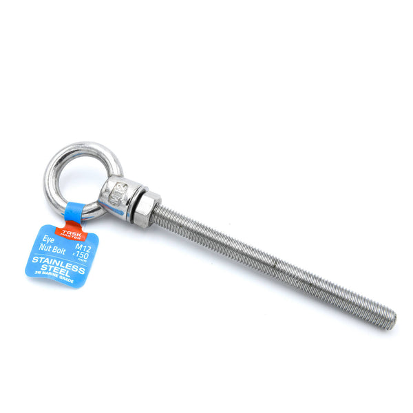Taskmaster 12 x 150mm 316 Stainless Steel Eye / Bolt Nut