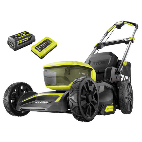 Ryobi 36V Brushless 46cm Lawn Mower 4.0Ah Kit R36LMW24