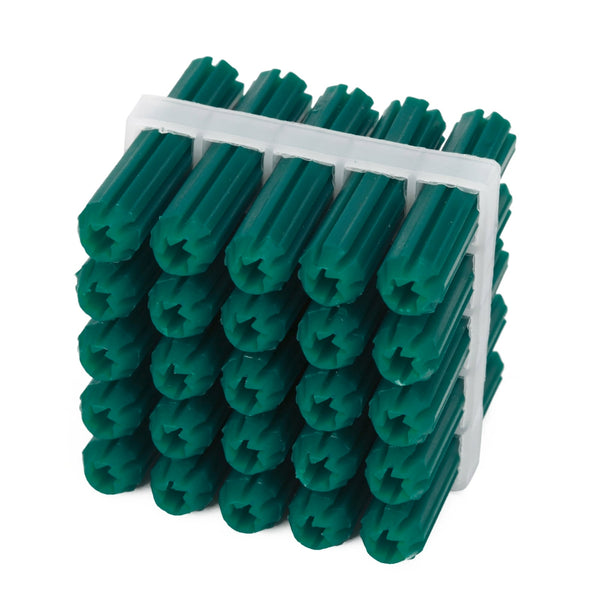 Ramset 7 x 35mm Green Wall Plugs - 25 Pack