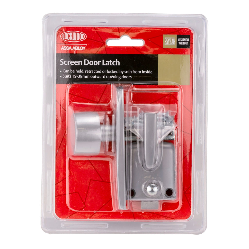 Lockwood Satin Chrome Pearl 300 Series Screen Door Latch - Image 2 of 2
