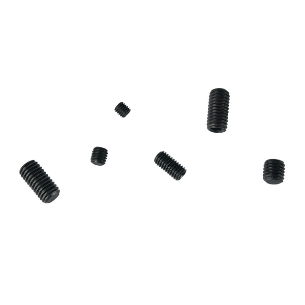 Pinnacle M5 - M8 Black Assorted Grub Screw Set - 12 Pack