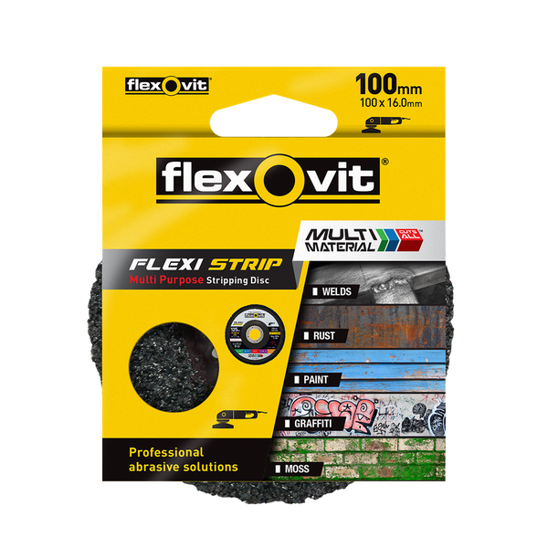 Flexovit 100mm Multi Purpose Flexi Strip Stripping Disc
