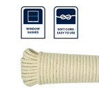 GRUNT 6mm x 20m Polyester Cotton Sash Cord - Image 4 of 4