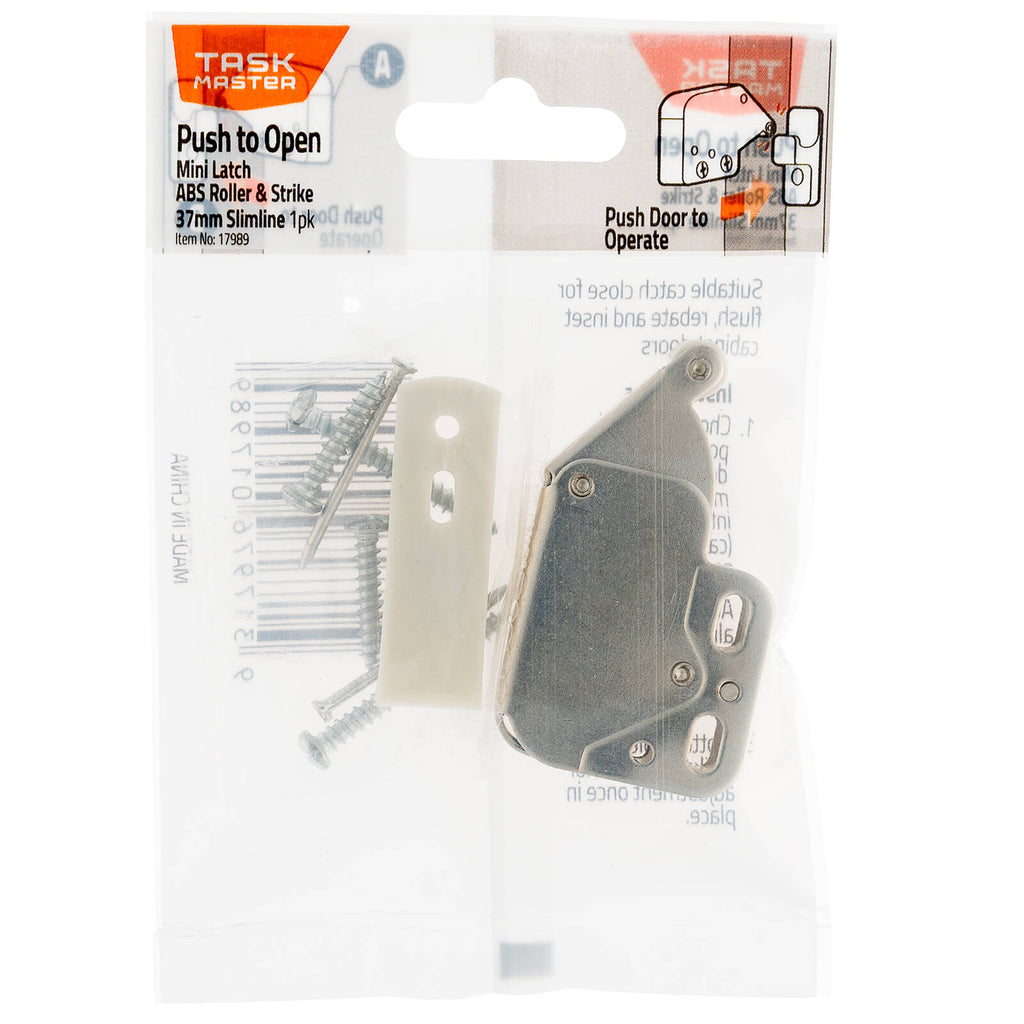 Taskmaster 37mm White Slimline Mini Latch - Image 1 of 6