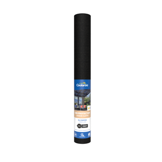 Coolaroo 3.66 x 3m Black All Purpose Sun Protection Shade Cloth- 90% UV Block