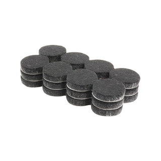 Surface Gard 19mm Black Round Felt - 24 Pack