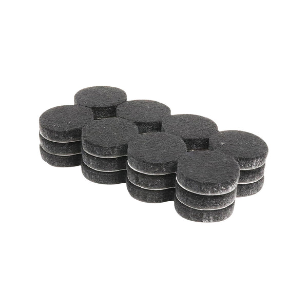 Surface Gard 19mm Black Round Felt - 24 Pack