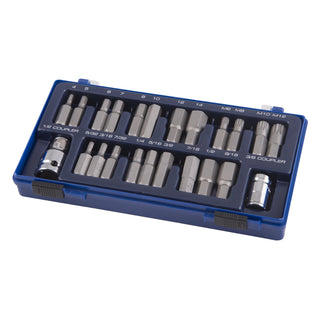 Kincrome 1/2" Drive 23 Piece Hex and Spline Drive Socket Set