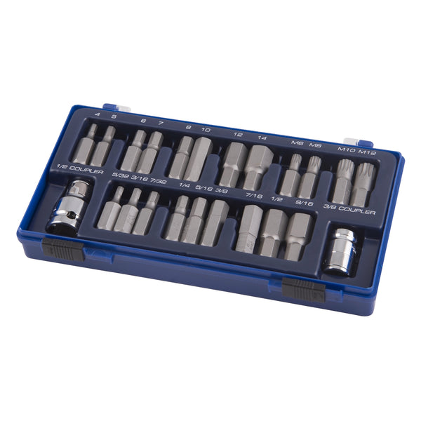 Kincrome 1/2" Drive 23 Piece Hex and Spline Drive Socket Set