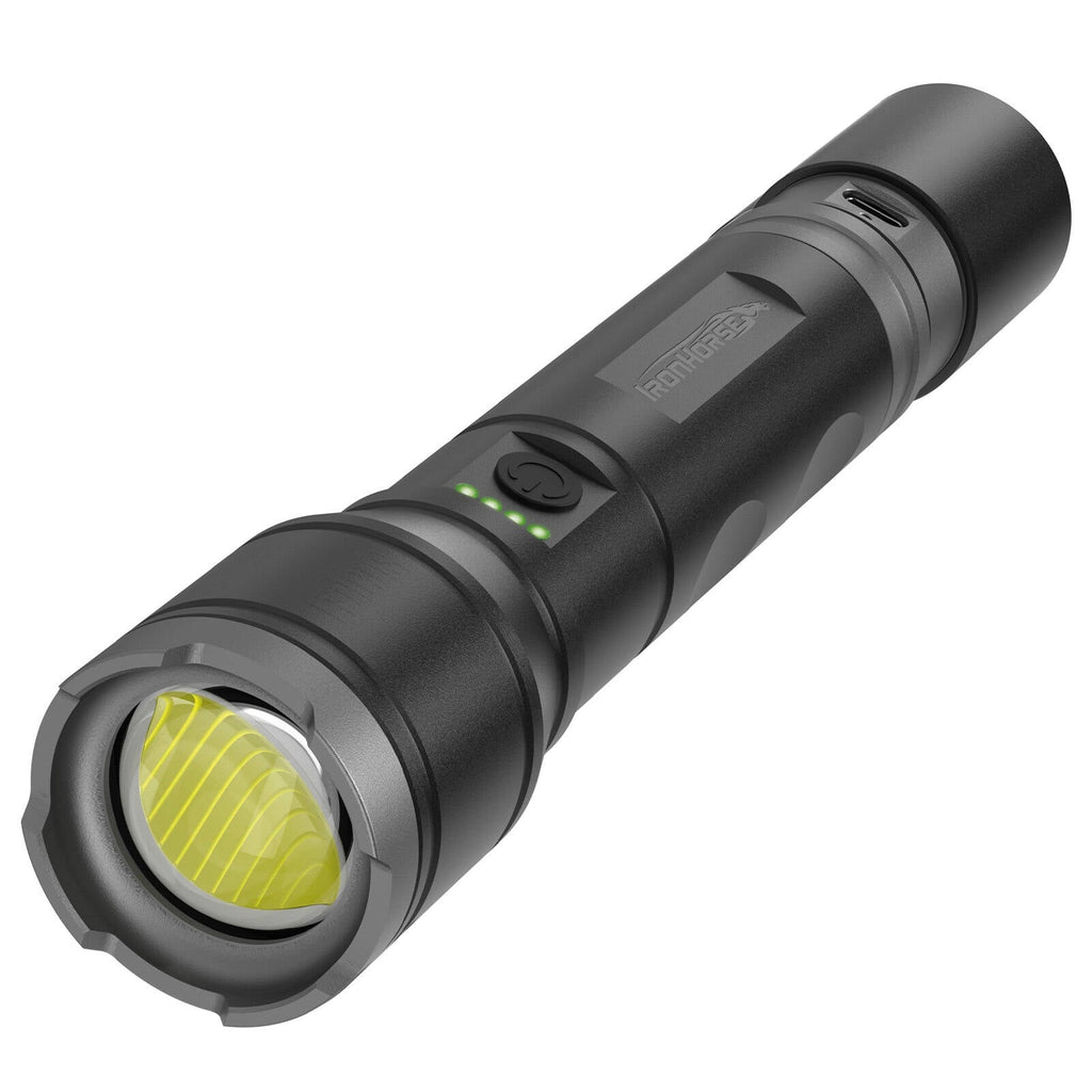 Ironhorse 1100lm Premium Hybrid Dual Power Torch Flashlight - Image 1 of 6
