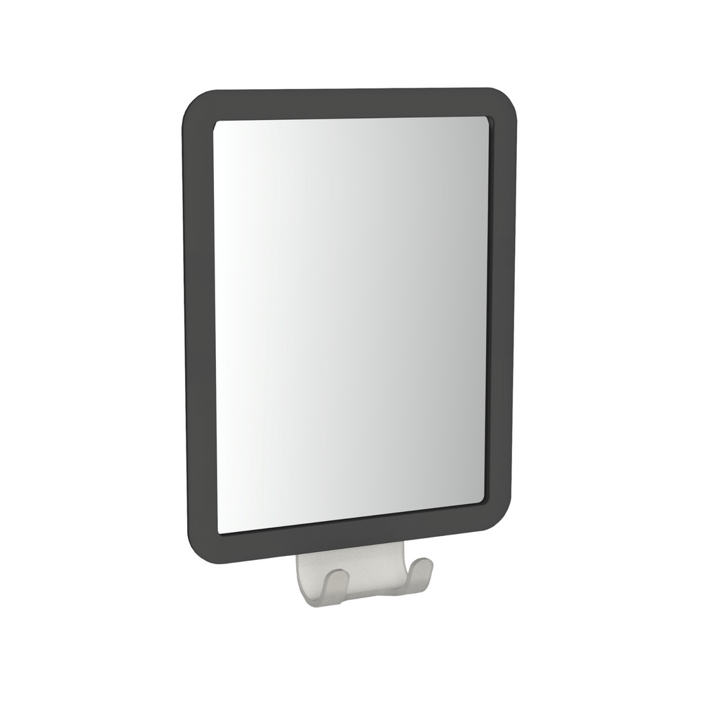 Fusion-Loc Matte Black Style Suction Fog Free Mirror - Image 1 of 2