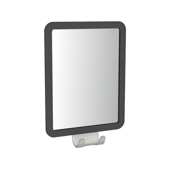 Fusion-Loc Matte Black Style Suction Fog Free Mirror