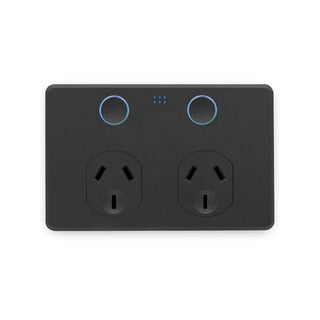 DETA White Gloss Grid Connect Smart Double Touch Power Point