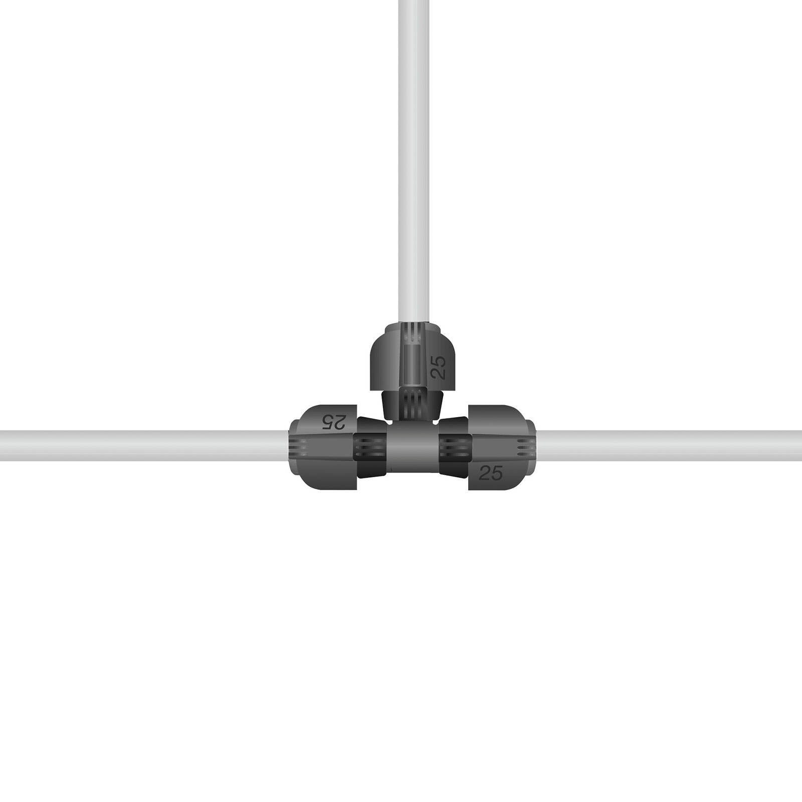 GARDENA 25mm Pipeline T-Piece - Image 2 of 5